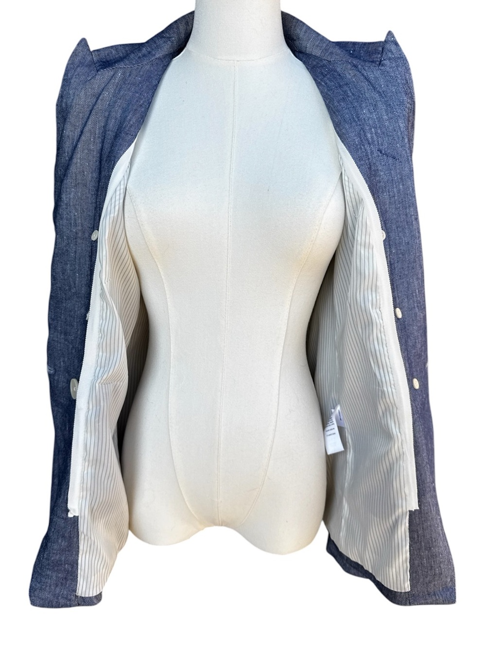 Veronica Beard Miller Dickey Jacket in Blue Melange Size:6 - Picture 11 of 16